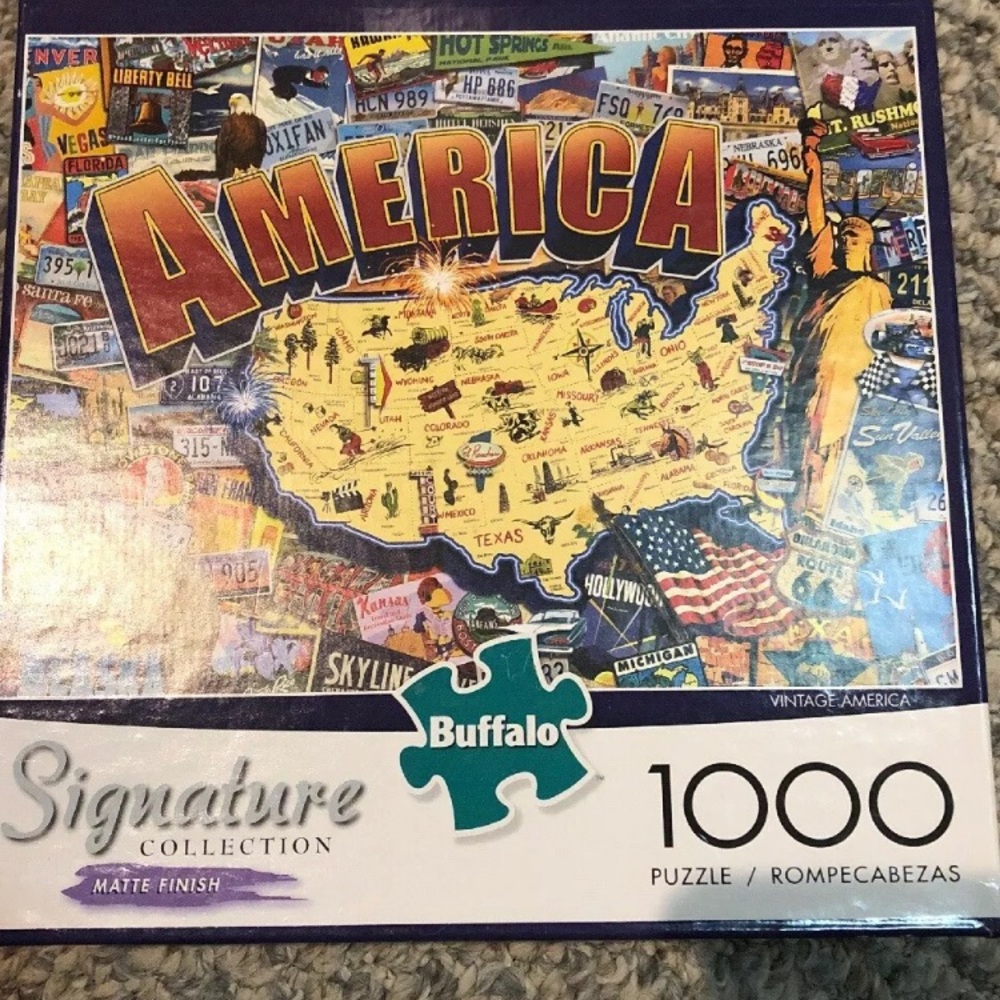 America Map 1000 Piece Puzzle 🌺